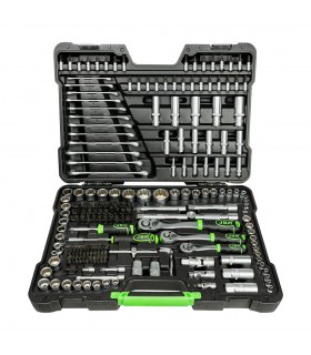 COFFRET À OUTILS 216 PIÈCES 12 PANS - ZINGUÉ